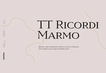 Myfonts TT Ricordi Marmo Font 2021 слив
