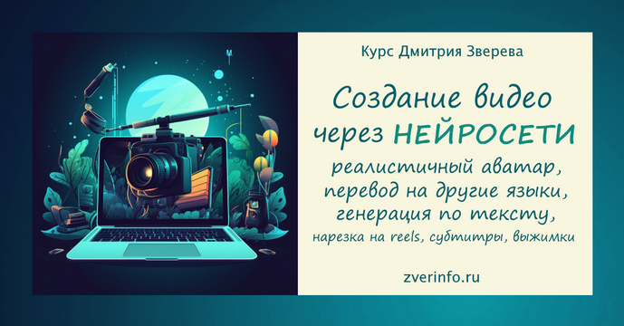 Дмитрий Зверев Создание видео в нейросетях 2024 слив курса