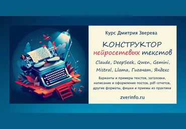 Дмитрий Зверев Конструктор нейросетевых текстов в онлайне 2025 слив
