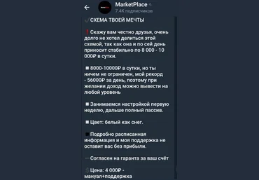 MarketPlace Новый подход к схеме заработка на моделях 2019 слив