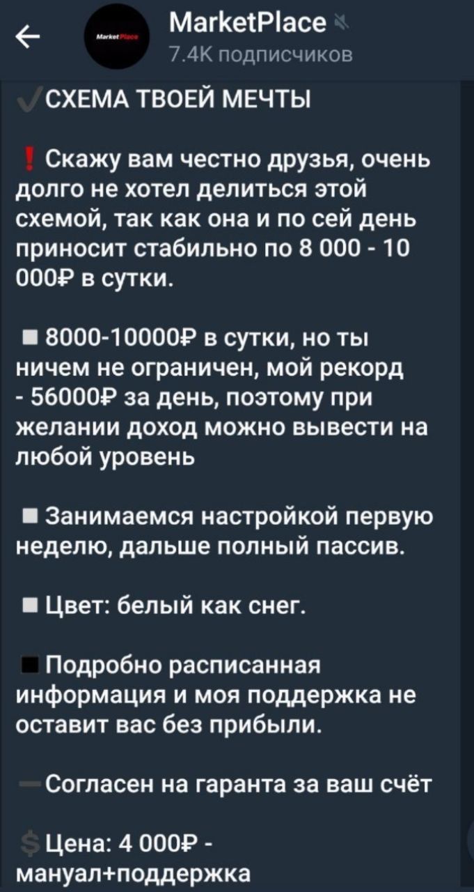 MarketPlace Новый подход к схеме заработка на моделях 2019 слив курса