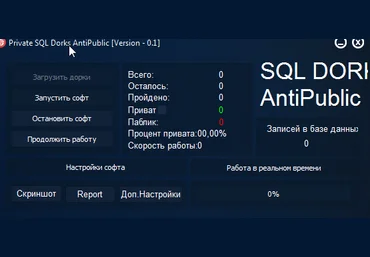 Private Sql Dorks Antipublic слив