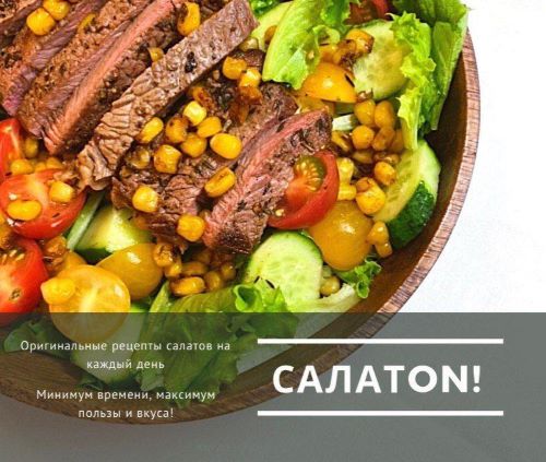 САЛАТON - Оригинальные рецепты салатов на каждый день слив курса