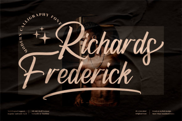 Creativefabrica Richards Frederick Font 2021 слив курса