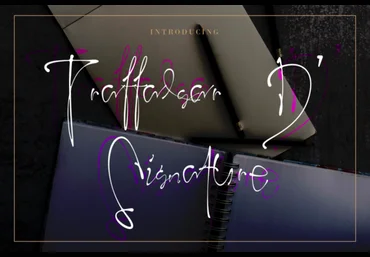 Creativefabrica Trafalgar D’ Signature Font слив