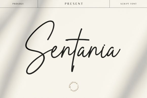 Creativefabrica Sentania Font 2021 слив курса