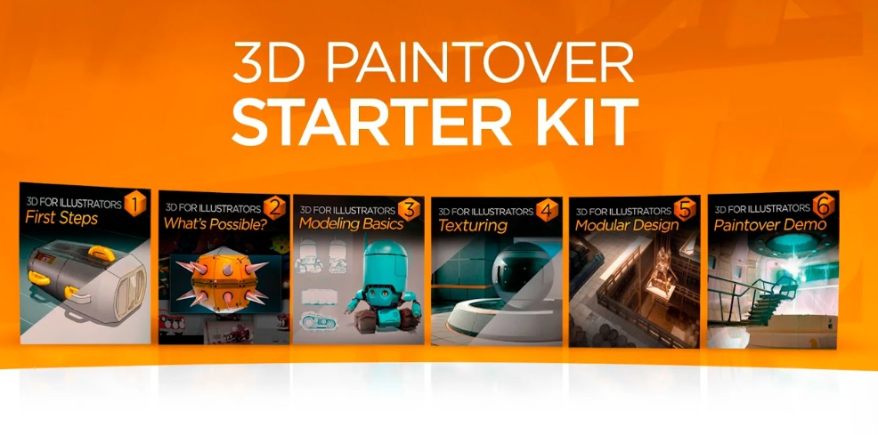 3D Paintover Starter Kit - CtrlPaint 2016 слив курса
