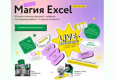 Ренат Шагабутдинов МИФ. Курсы Магия Excel. Модуль «Магистры». Продвинутый уровень 2022 слив