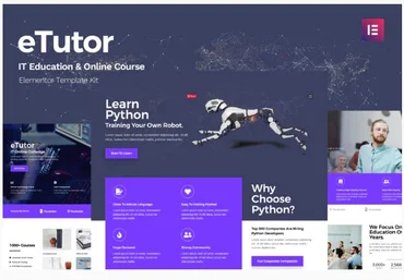 Themeforest eTutor - Education & Online Course Elementor Template Kit слив