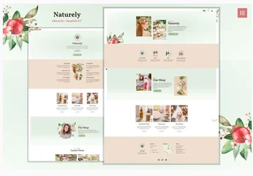 Themeforest Naturely - Natural Cosmetics & Beauty Template Kit слив