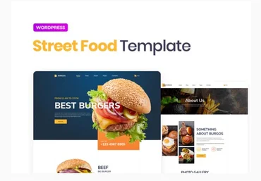 Themeforest Burgos – Street Food Elementor Template Kit слив