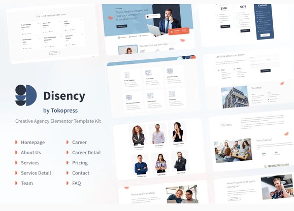 Themeforest Disency - Agency Elementor Template Kit слив курса