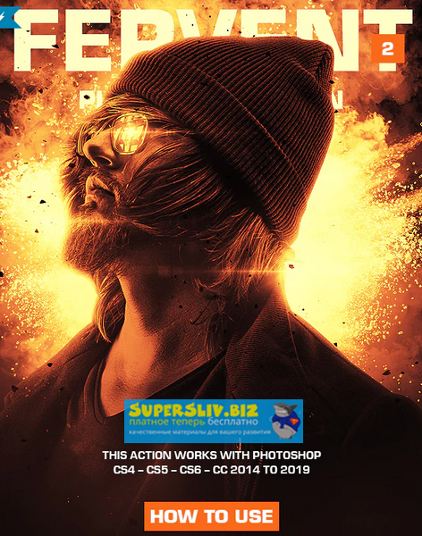 Graphicriver Fervent 2 Photoshop Action 2019 слив курса