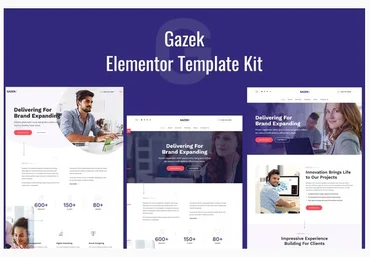 Themeforest Gazek - Agency Portfolio Elementor Template Kit слив