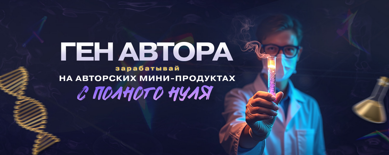 Webщик Ген автора: зарабатывай на авторских мини-инфопродуктах 2025 слив курса