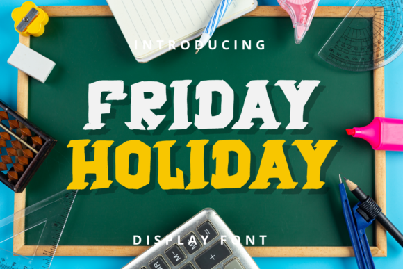 Creativefabrica Friday Holiday Font слив курса