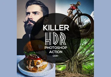 Убийственный HDR экшен - 20 HDR Killer Photoshop Action слив
