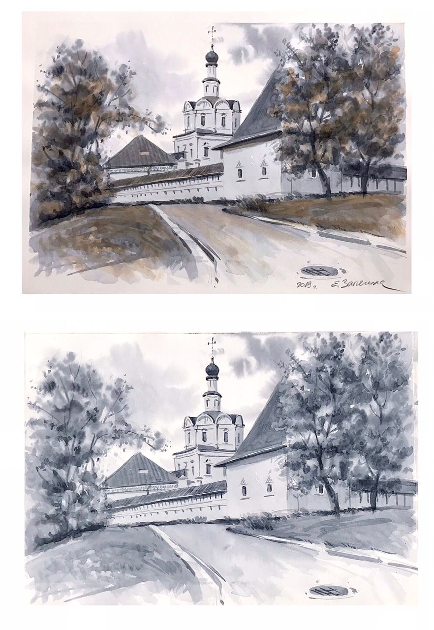Елизавета Залегина Городской пейзаж и прикладная перспектива 2020 слив курса