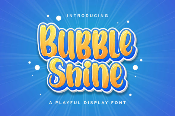 Creativefabrica Bubble Shine Font слив курса