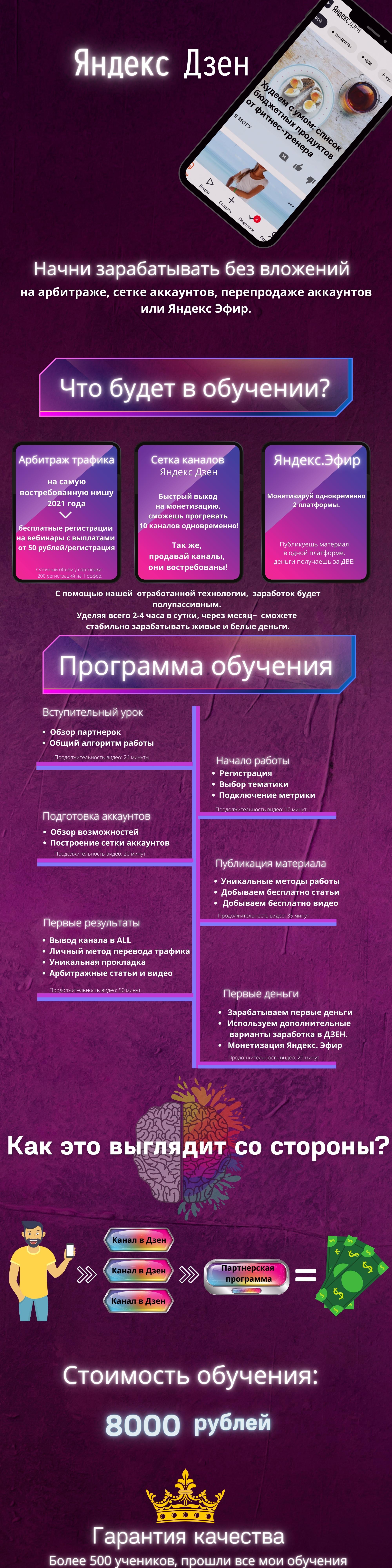 Заработок на арбитраже, сетке аккаунтов, перепродаже аккаунтов Яндекс Дзен 2021 слив курса