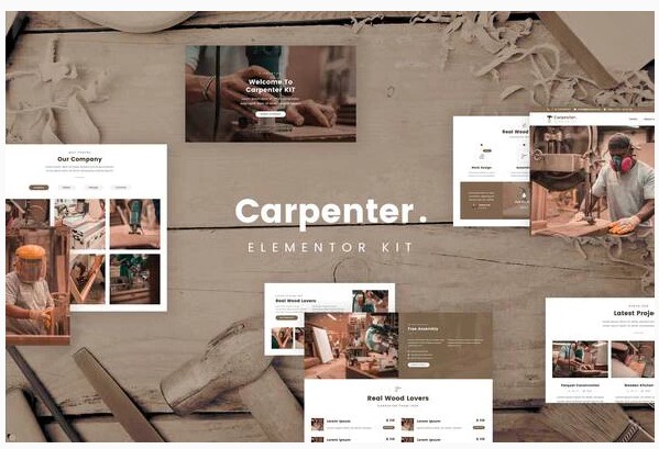 Themeforest Ash - Carpenter Template Kit слив курса