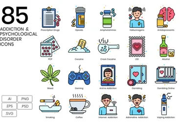 Elements.Envato 85 Addiction Icons 2021 скачать слив
