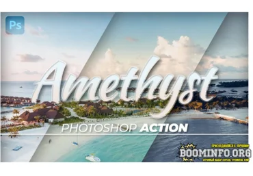 Elements.Envato Titanium Amethyst Coloring Photoshop Action 2021 скачать слив