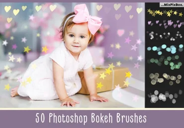 Creativemarket 50 Bokeh Photoshop Brushes скачать слив