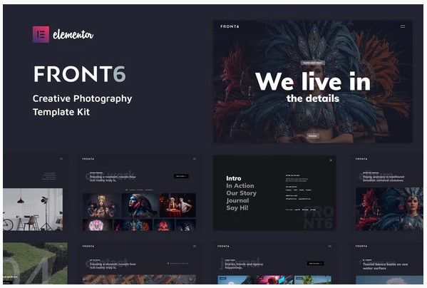 Themeforest FrontSix - Creative Photography Template Kit слив курса