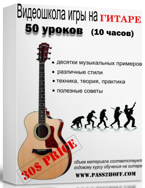 Василий Пастухов Видеошкола игры на акустической гитаре + курс фингерстайл аранжировки слив курса