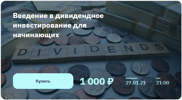 Лариса Морозова Введение в дивидендное инвестирование для начинающих 2021 слив курса