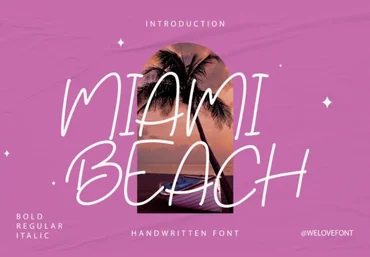 Creativefabrica Miami Beach Font 2021 слив