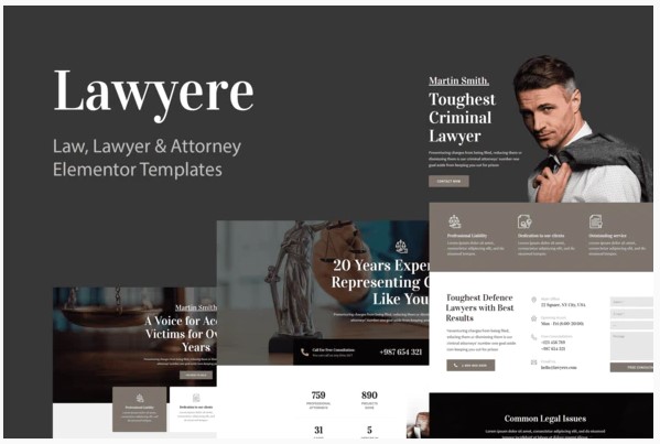 Themeforest Lawyere - Legal & Attorney Template Kit слив курса