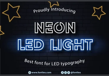 Creativefabrica Neon Led Light Font слив