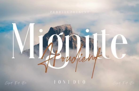Fontbundles Mignitte & Houdient Duo Font 2021 слив курса