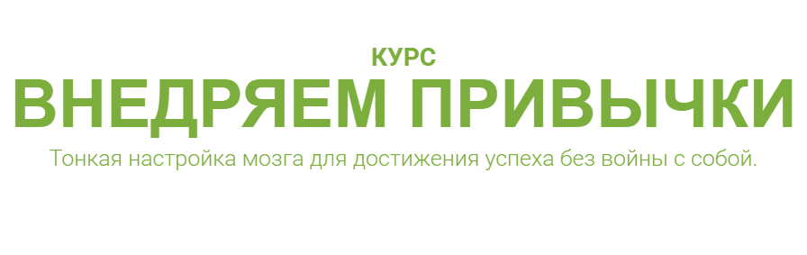 Галина Иевлева Внедряем привычки 2018 слив курса