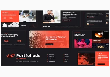 Themeforest Portfoliode - Portfolio Elementor Template Kit слив