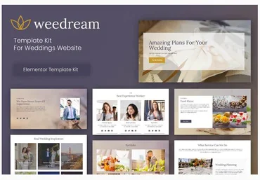 Themeforest Weedream - Wedding Elementor Template Kit скачать слив