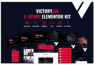 Themeforest Victory - Esports & Gaming Elementor Template Kit скачать слив