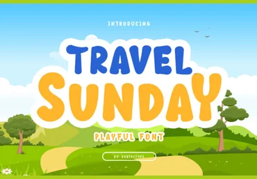 Creativefabrica Travel Sunday Font слив