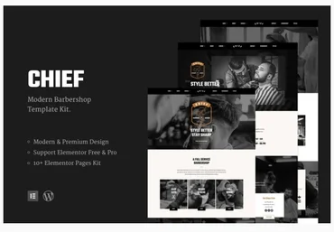 Themeforest Chief - Modern Barbershop Template Kit слив