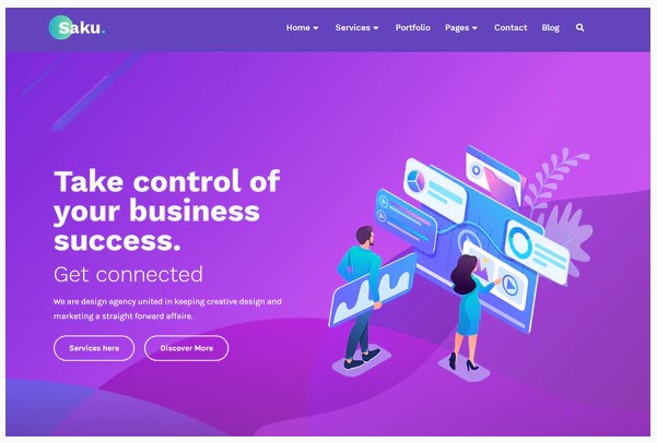 Themeforest Saku - Business Agency Elementor Template Kit слив курса