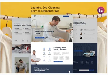 Themeforest Wash & Rinse – Laundry & Dry Cleaning Service Elementor Template Kit скачать слив