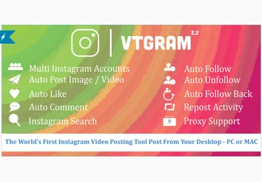 VTGram v2.2 NULLED - Скрипт Маркетинга Instagram слив