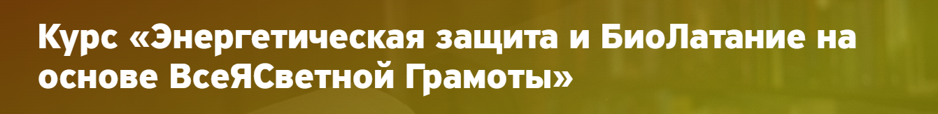 Елена Вырышева Энергетическая защита и БиоЛатание на основе ВсеЯСветной Грамоты 2024 слив курса