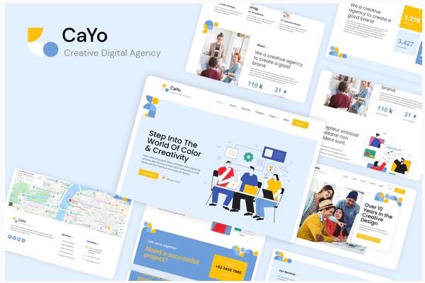 Themeforest CaYo - Creative Agency Elementor Template Kit слив курса