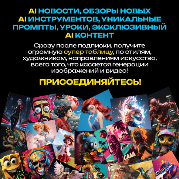 Neyrograph Подписка на контент Искусственный интеллект для творчества и заработка. Сентябрь 2025 слив курса
