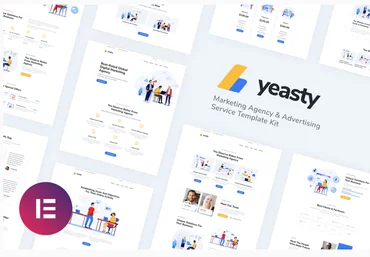 Themeforest Yeasty - Marketing Agency & Advertising Service Elementor Template Kit скачать слив