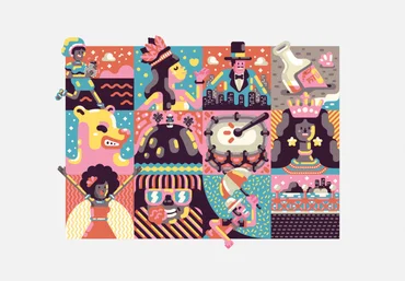 Domestika Raul Aguiar - Оригинальная векторная иллюстрация в Adobe Illustrator 2021 слив