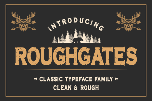 Creativefabrica Roughgates Font 2021 слив курса